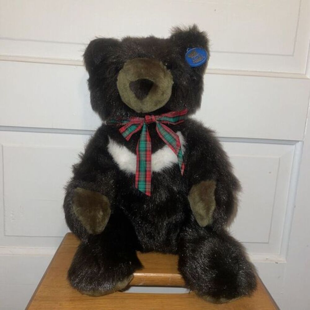 Vintage Dakin Pillow Pets Blazer Bear Plush 16" Stuffed Teddy Bear 1982